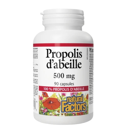Natural Factors Propolis d’abeille  - 500 mg
