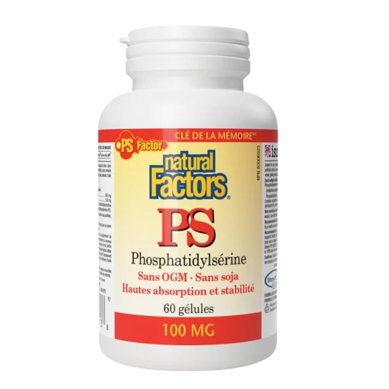 Natural Factors PS Phosphatidylsérine - 100 mg 60