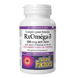 Natural Factors RxOméga-3 Complet Pour Femmes - 300 mg EPA/DHA