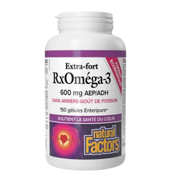 Natural Factors RxOméga-3 600 mg Extra fort - 600 mg