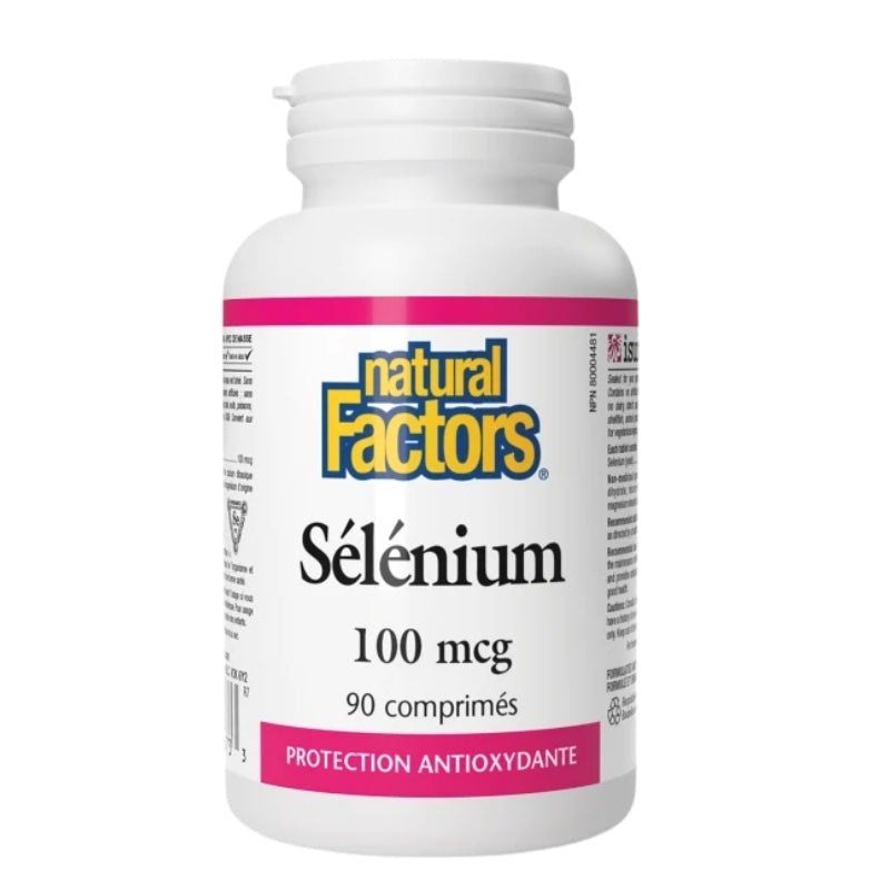 Natural Factors Sélénium - 100 mcg