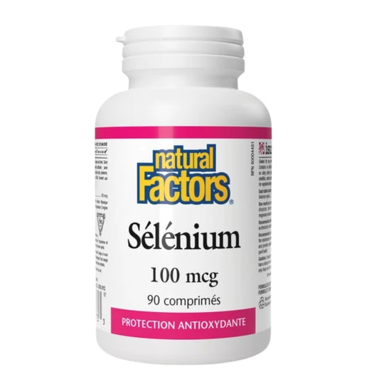 Natural Factors Sélénium - 100 mcg