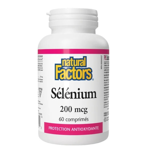 Natural Factors Sélénium - 200 mcg