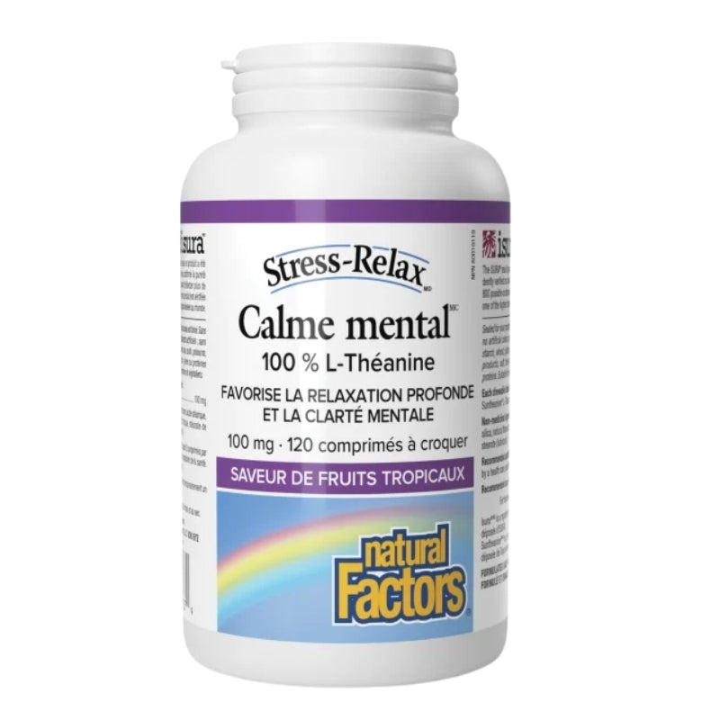 Natural Factors Stress-Relax - Calme Mental - 100 mg-120