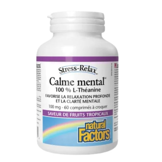 Natural Factors Stress-Relax - Calme Mental - 100 mg- 60