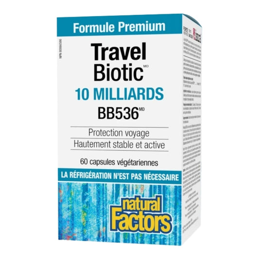 Natural Factors Travel Biotic BB536 - 10 Milliards