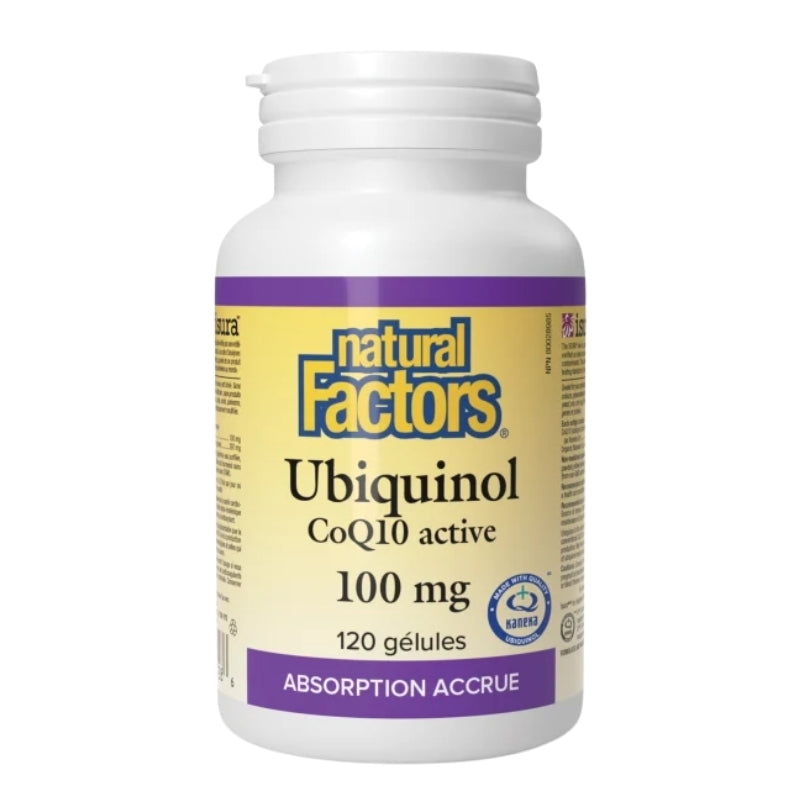 Natural Factors Ubiquinol Actif CoQ10 - 100 mg - 120