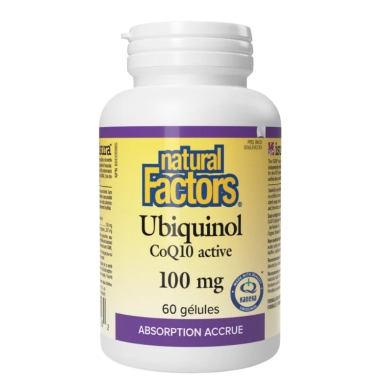 Natural Factors Ubiquinol Actif CoQ10 - 100 mg - 60