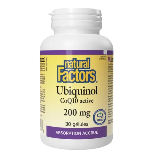 Natural Factors Ubiquinol CoQ10 Active - 200 mg - 30