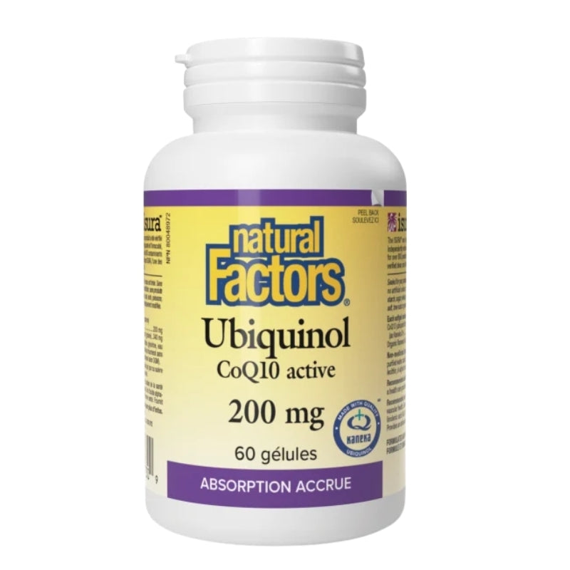 Natural Factors Ubiquinol CoQ10 Active - 200 mg - 60