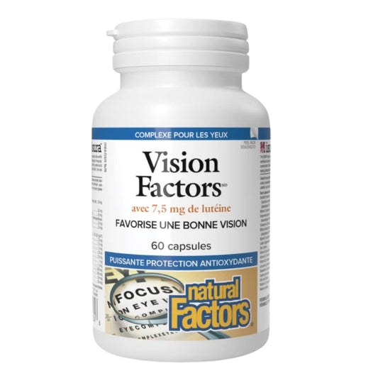 Natural factors Vision Factors Avec 7.5 mg De Lutéine
