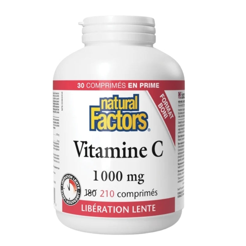 Natural Factors Vitamine C Libération lente - 1 000 mg
