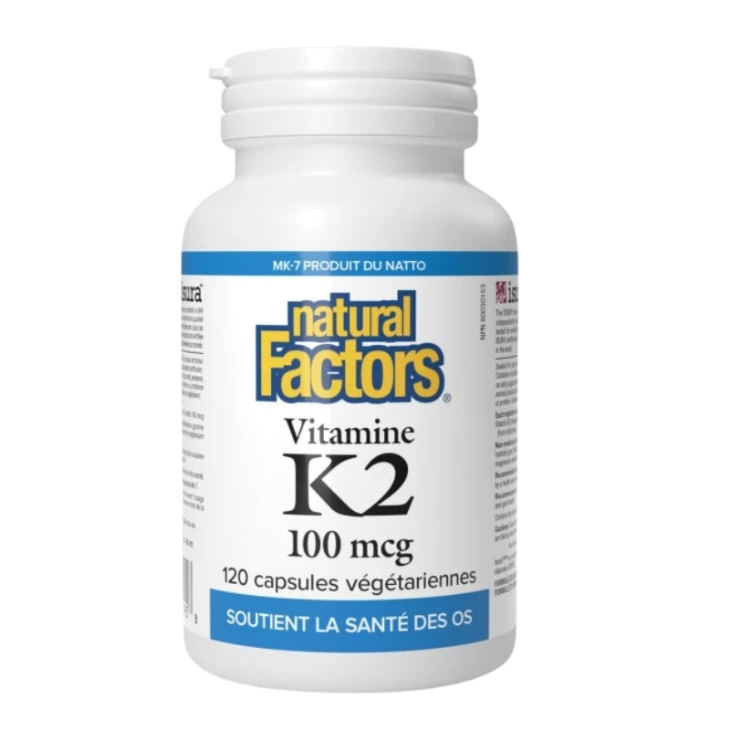 Natural Factors Vitamine K2 - 100 mcg - 120