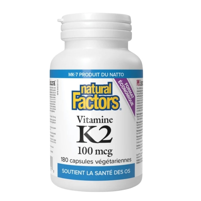 Natural Factors Vitamine K2 - 100 mcg -180