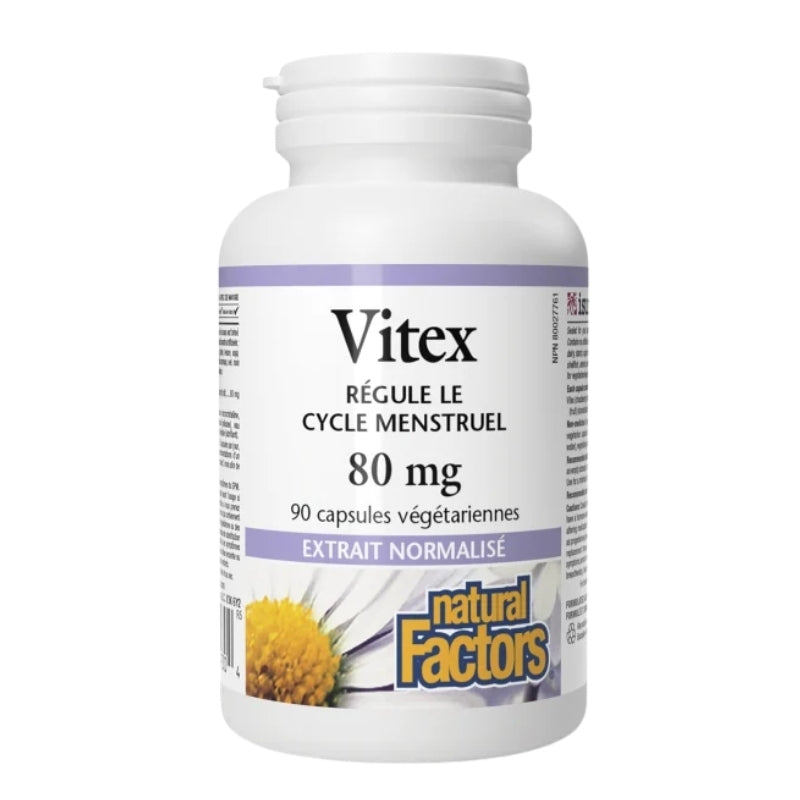 Natural Factors Vitex Extrait normalisé - 80 mg