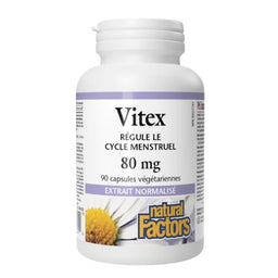 Natural Factors Vitex Extrait normalisé - 80 mg