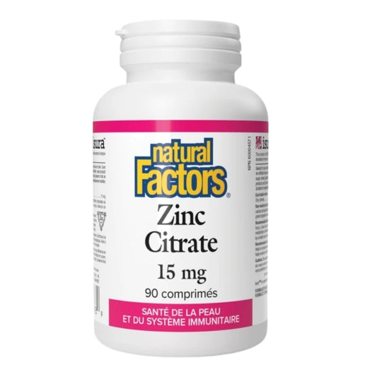 Natural Factors Zinc Citrate - 15 mg
