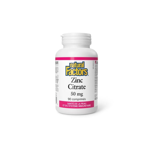 Natural Factors Zinc Citrate - 50 mg