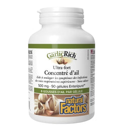 Natural Factors Ultra-fort Concentré d’ail 500 mg