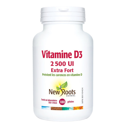 Vitamine D3 2 500 UI Extra fort Vitamin D3 2,500 UI strength