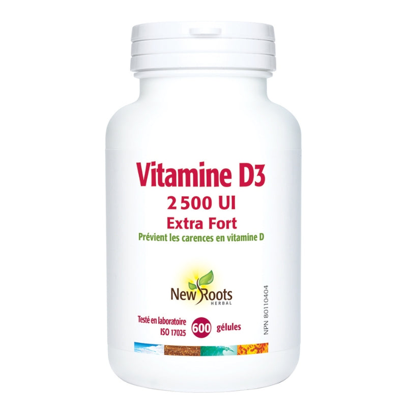 Vitamine D3 2 500 UI Extra fort Vitamin D3 2,500 UI strength