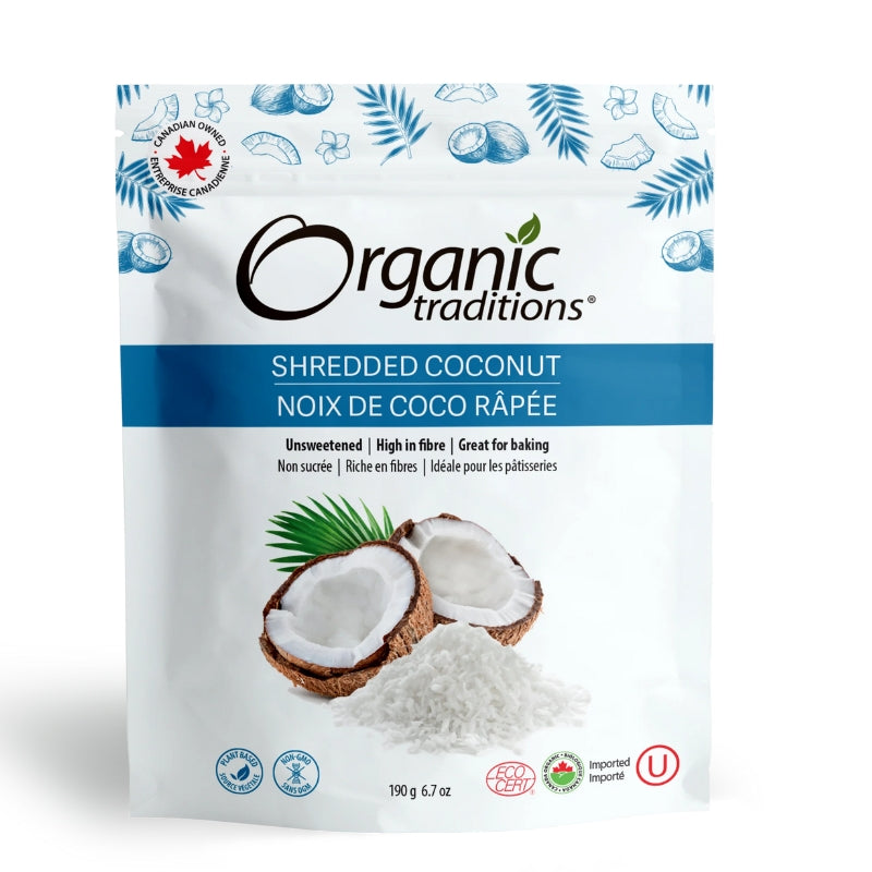 Organic traditionsOrganic traditions Noix De Coco Râpée Biologique Shredded Coconut Organic
