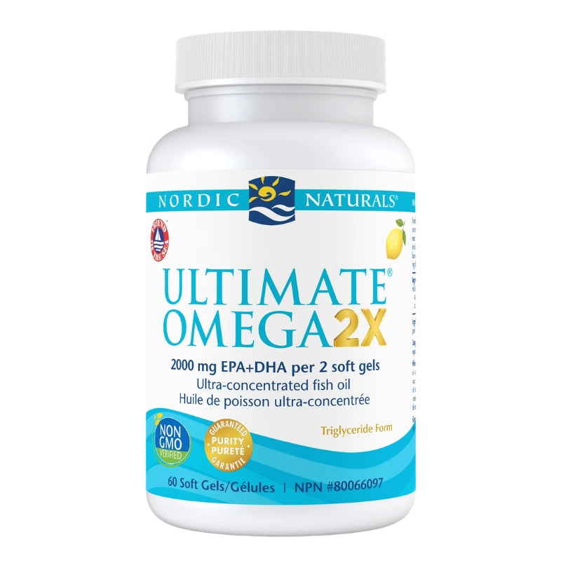 Nordic Naturals - Ultimate Oméga 2X - Citron - 60 gel