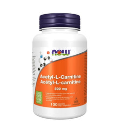 now acétyl-l-carnitine 500mg 100 capsules végétales