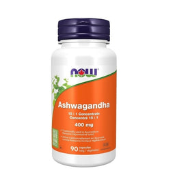 now ashwagandha concentré 15 : 1 400 mg 90 capsules végétales