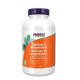 now calcium et magnésium avec du zing et de la vitamine d 120 gélules 