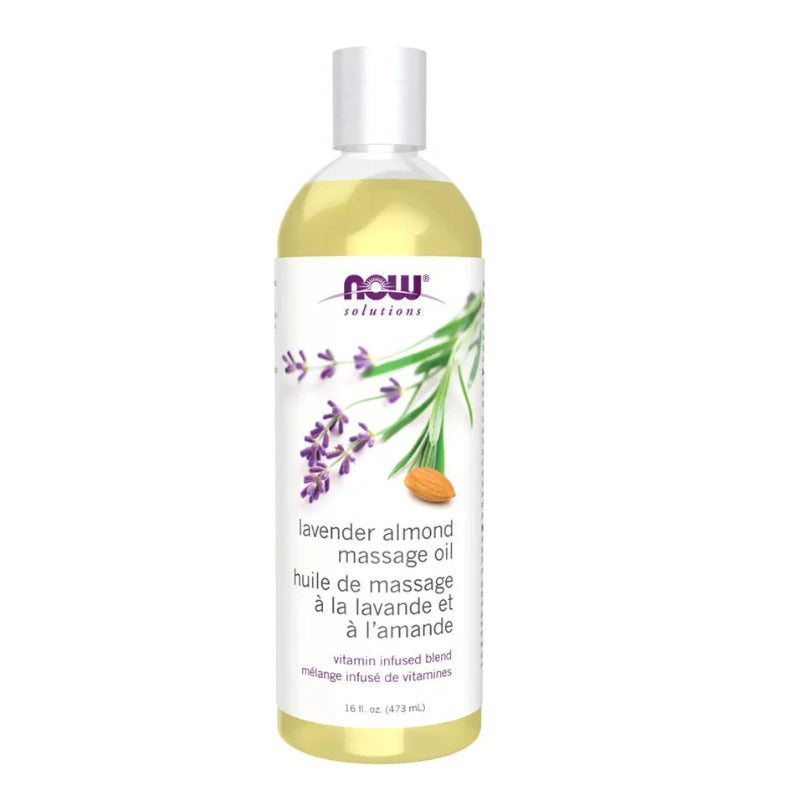 Now - Huile de massage - lavande et amande - 473 ml