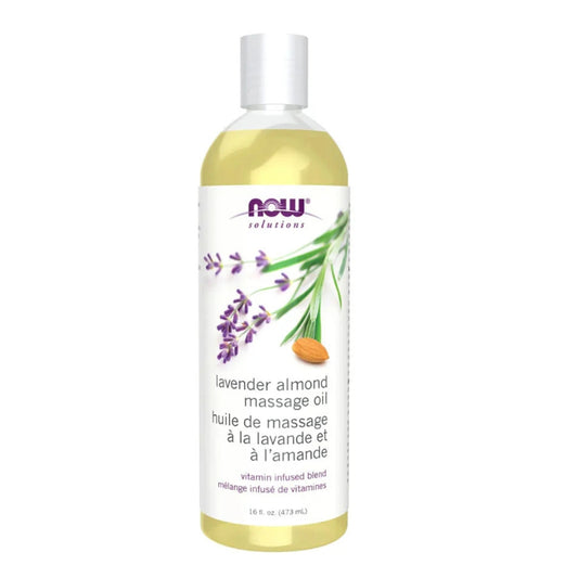 Now - Huile de massage - lavande et amande - 473 ml