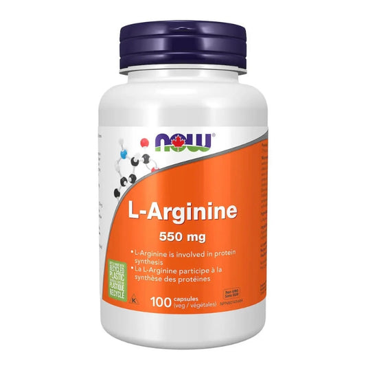 NOW - L-Arginine - 550 mg - 100 caps