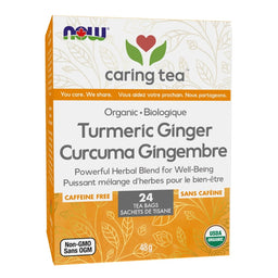 NOW - Tisane curcuma gingembre - 24 sacs