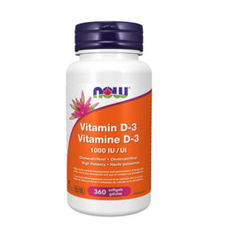 now vitamine d3 1000 ui haute puissance développement normal et maintien des os sans ogm 360 gélules