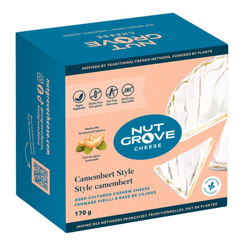 Nut Grove Cheese - Fromage vieilli à base de cajou - Style camembert - 170 g