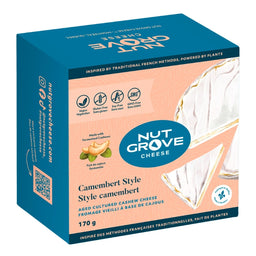 Nut Grove Cheese - Fromage vieilli à base de cajou - Style camembert - 170 g