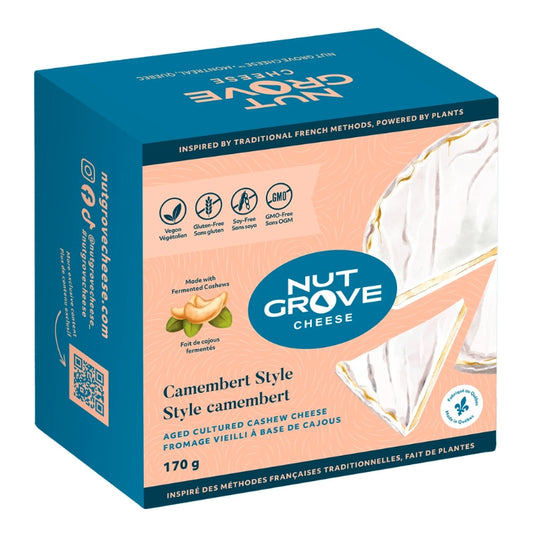 Nut Grove Cheese - Fromage vieilli à base de cajou - Style camembert - 170 g