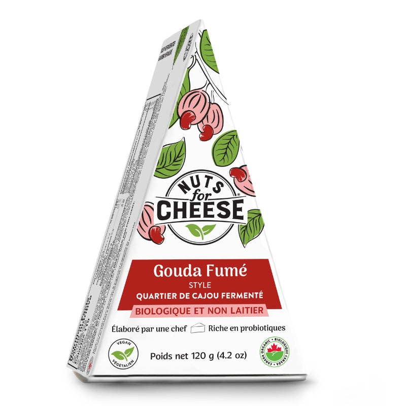 Nuts for cheese Fromage végétal Cajous Gouda fumé Cheese dairy free - Smoky Gouda
