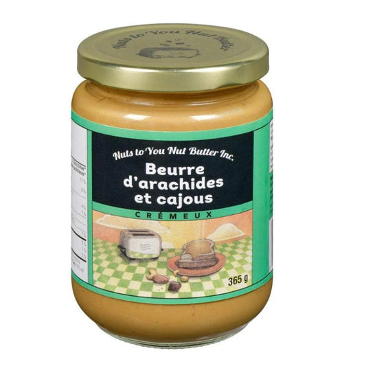 nuts to you Beurre d'arachides - cajous crémeux