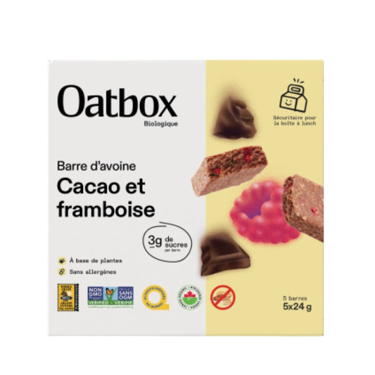 oatbox Barre d'avoine - Cacao et framboise