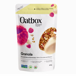 oatbox Granola - Chocolat blanc et framboise 