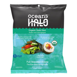 Ocean's Halo - Feuilles d'algues entières bio - Sushi Nori - 28 g