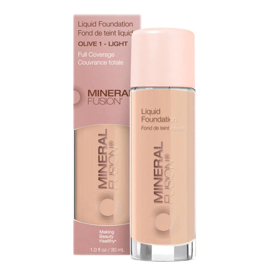 Mineral fusion Fond de teint liquide - Olive 1 - Light