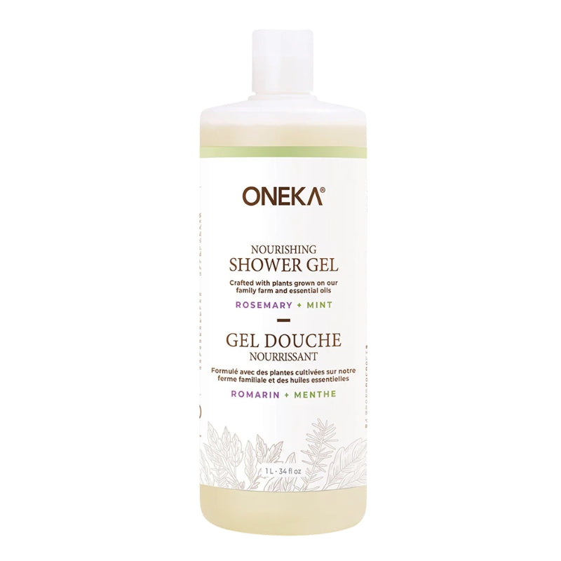 Oneka - Gel douche - Romarin + menthe - 1 L