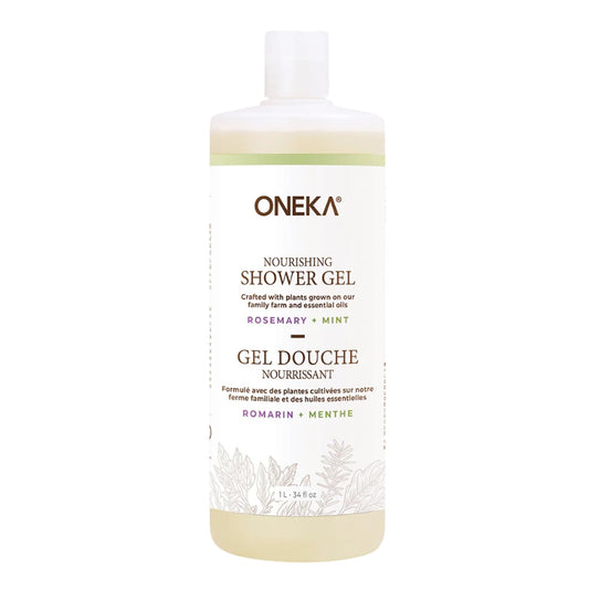 Oneka - Gel douche - Romarin + menthe - 1 L