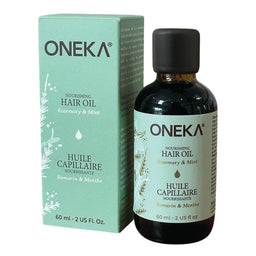 Oneka - Huile capillaire nourrissante - Romarin & Menthe - 60 ml
