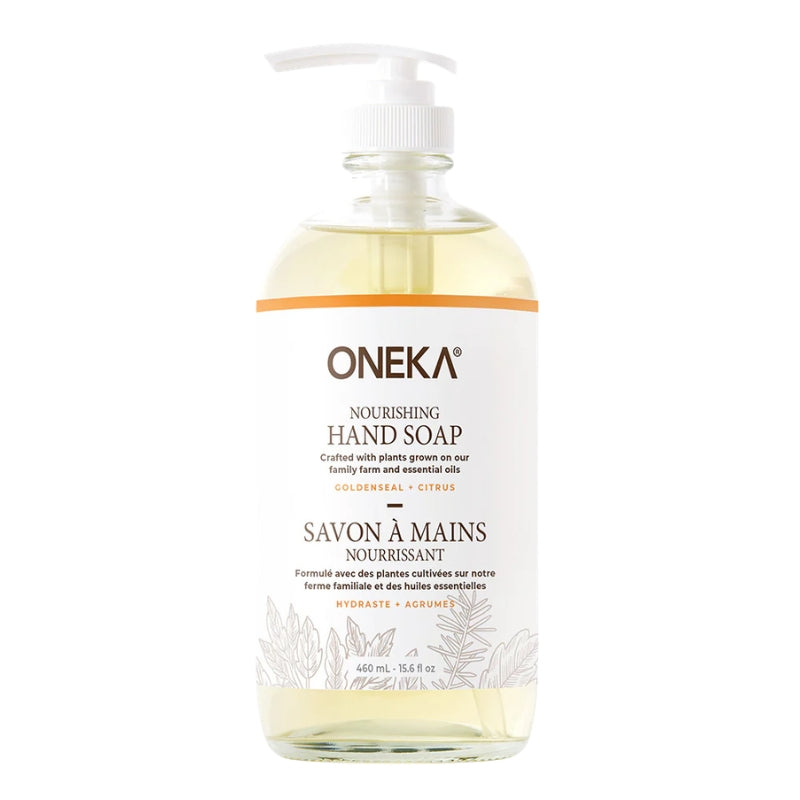 Oneka - Savon à mains - Hydraste + Agrumes - 460 ml
