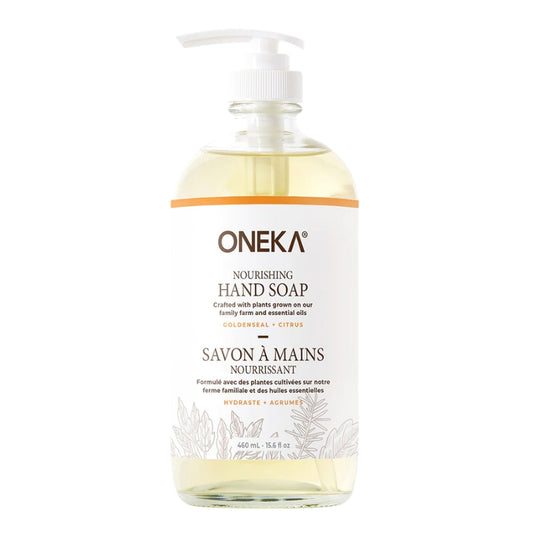 Oneka - Savon à mains - Hydraste + Agrumes - 460 ml