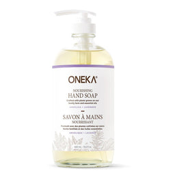 Oneka - Savon à mains nourrissant - Angélique + lavande - 460 ml